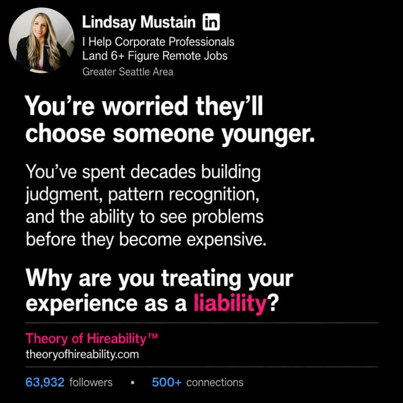 You're Worried They'll Choose Someone Younger