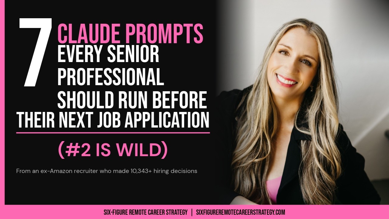 7 Claude Prompts Every Senior Professional Should Run Before Their Next Job Search