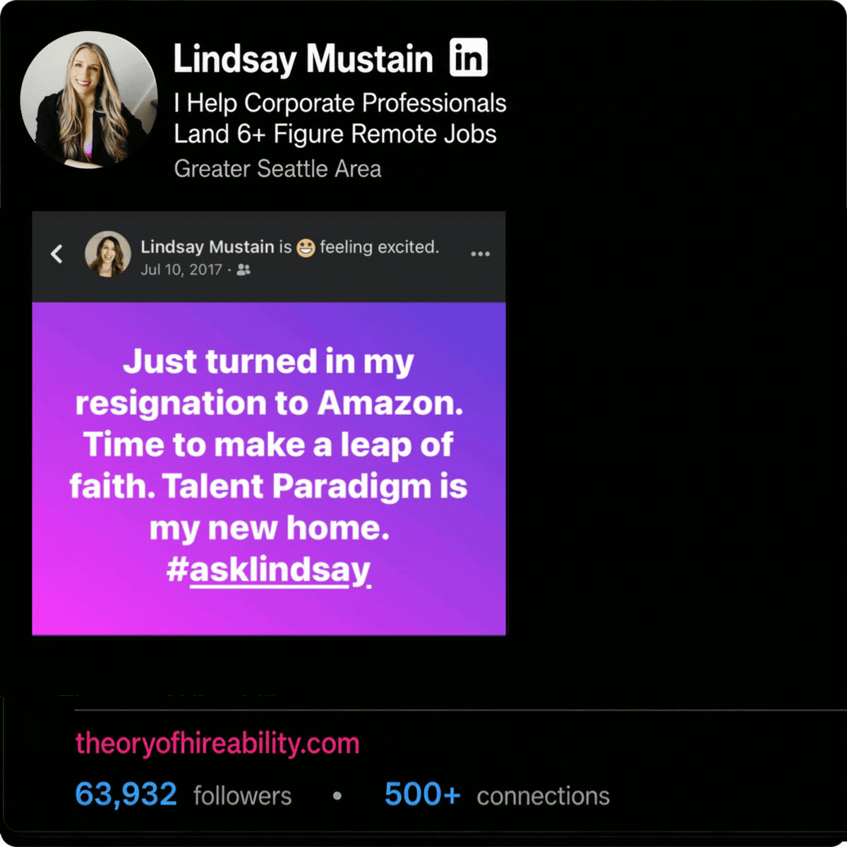 9 years ago I gave notice to Amazon