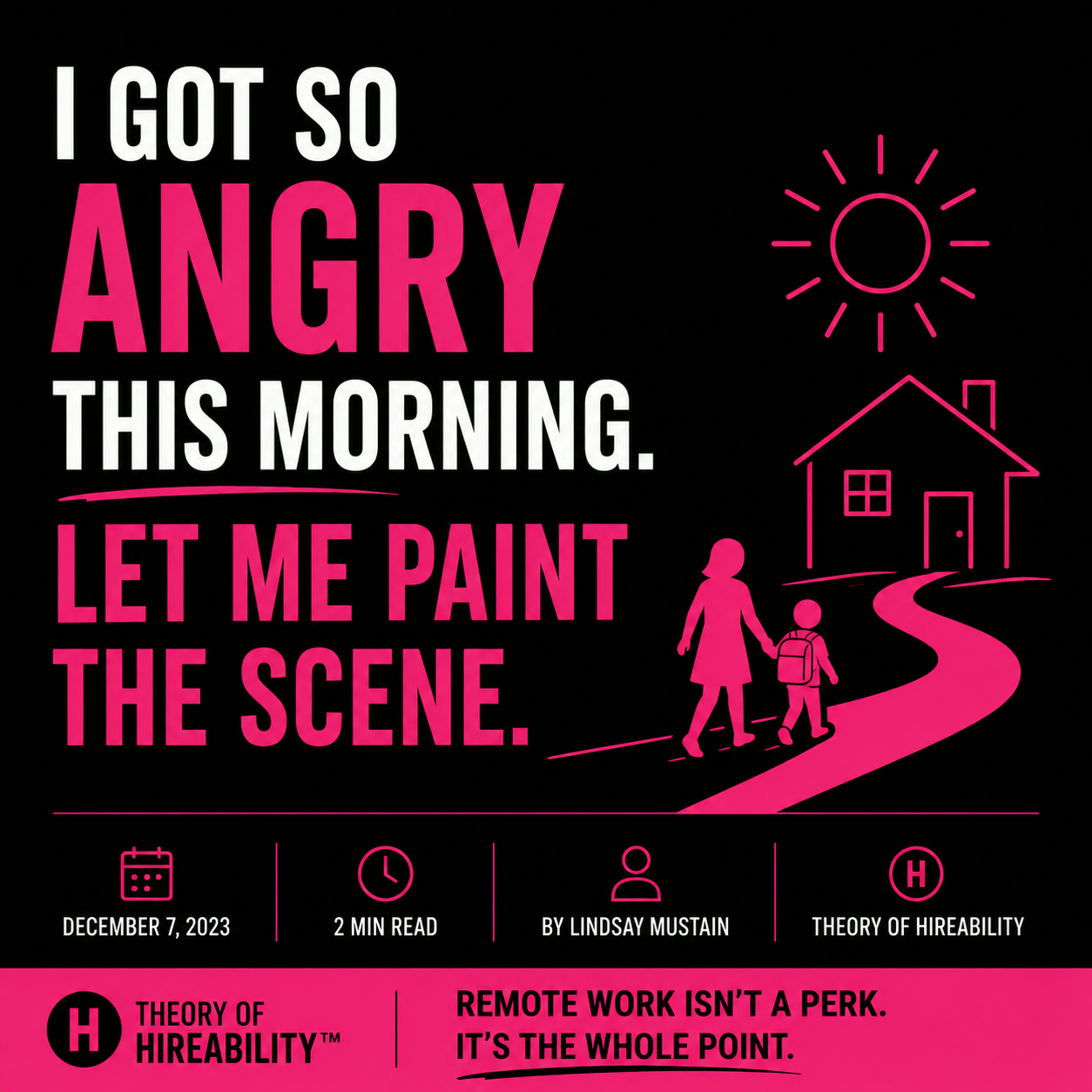 I Got So Angry This Morning. Let Me Paint the Scene.