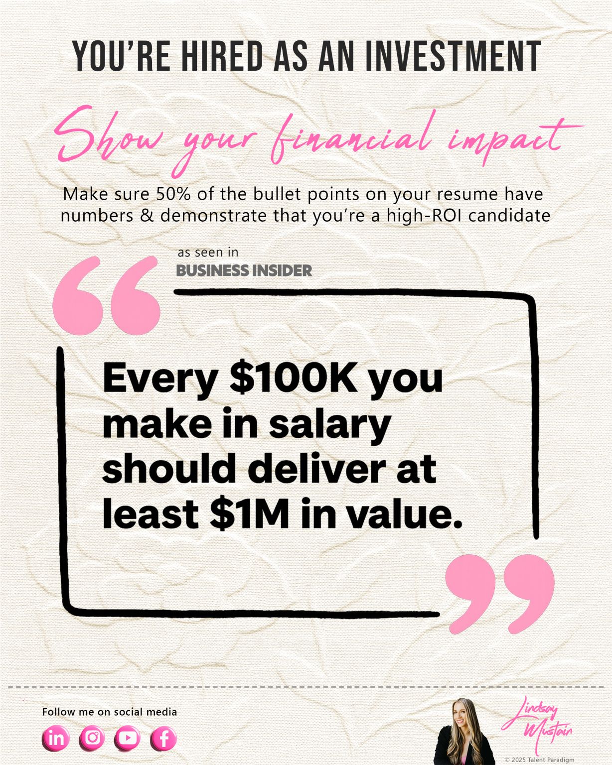 I said something that shocked a client about the real secret to landing $100K+ roles