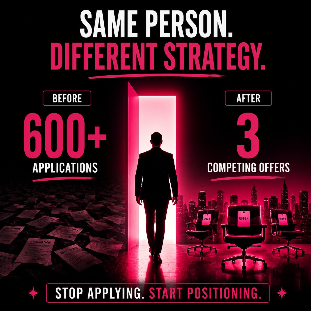 My Client Larry Applied to 600 Jobs and Heard Nothing. Then He Got 3 Competing Offers Without Applying.