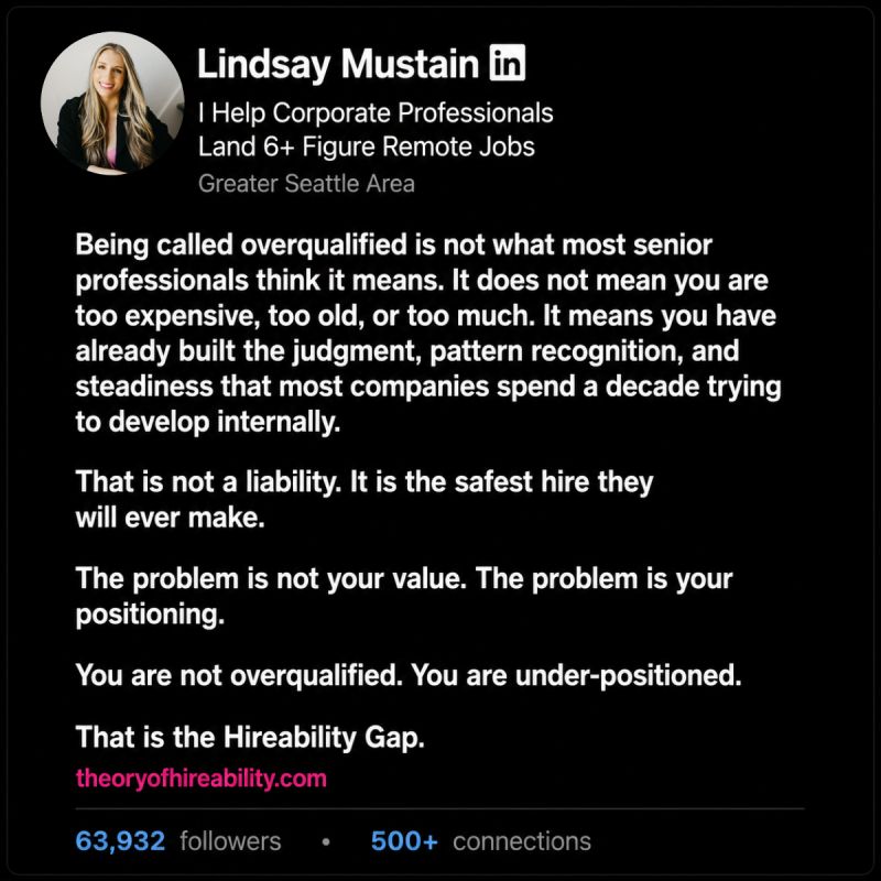 Overqualified Isn't Age Discrimination. It's Unclear Value.