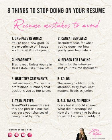 Stop Doing These 8 Things on Your Resume (From an Ex-Amazon Recruiter)