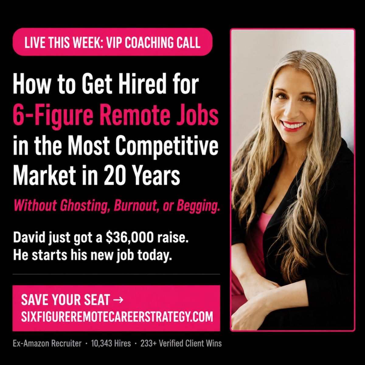 The job market hasn't been this competitive in 20 years... and I'm saying that as an ex-Amazon recruiter.