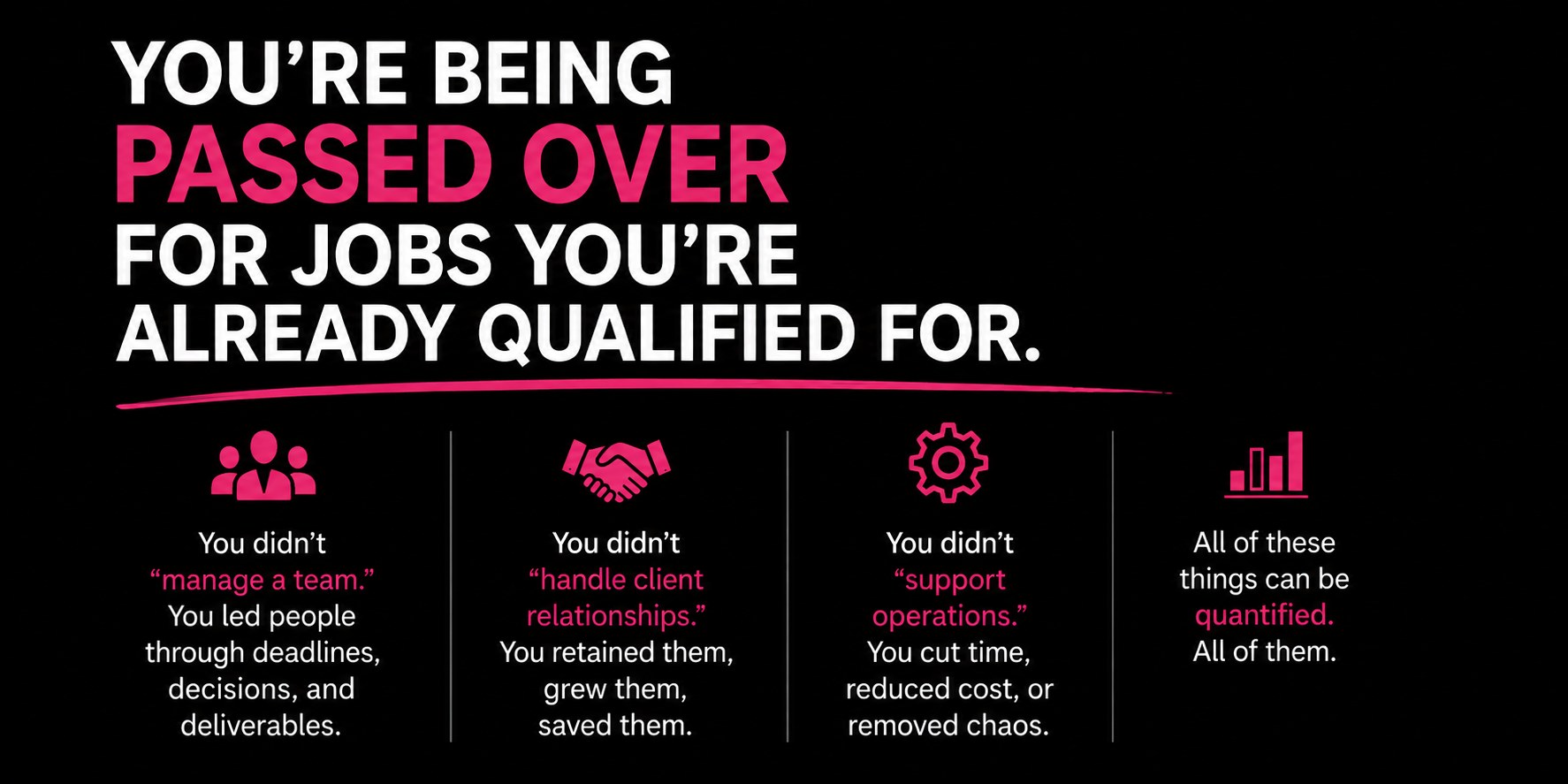 You're Being Passed Over for Jobs You're Already Qualified For